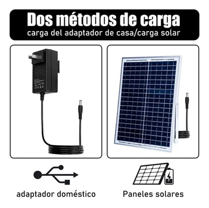 Ventilador De Carga Solar Con Carga De Teléfono Móvil Usb - Metacompras