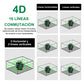 Nivel Láser Autonivelante 25m de 4D con 16 Líneas para Precisión Exacta - Shawty S0035G