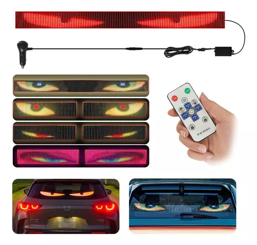 Pantalla Flexible Programable LED Devil Ojos 120x16.6cm para Publicidad