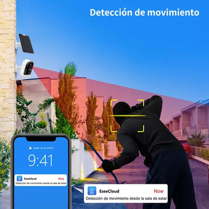Cámara De Seguridad Con Baterias Ultra Hd 2.5k - Metacompras