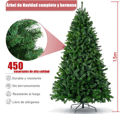 Árbol De Navidad Artificial Para Navidad 150 cm 450 Ramas