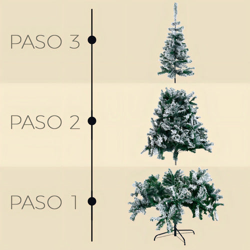 Arbol Artificial 2.1M Frondoso Nevado