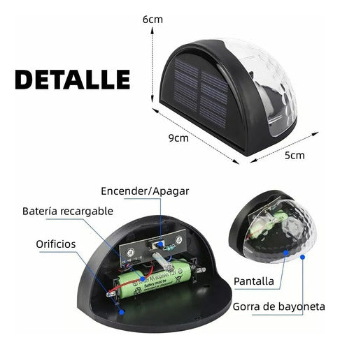 Lámpara Solar LED de Jardín - Iluminación Exterior Ecoamigable (4 Piezas) - Metacompras