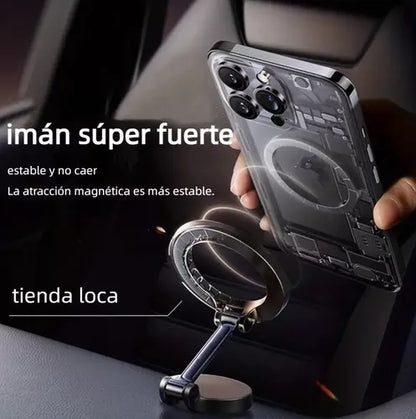 Soporte Magnético Giratorio 360 para Celular en Auto - Fijación Ultraestable