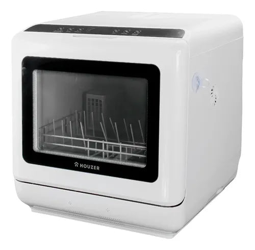 Lavaplatos Automático Portátil Blanco con 6 Programas Eficientes