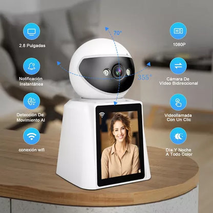 Cámara De Seguridad Wifi Videollamada Bidireccional Dytimeem - Metacompras