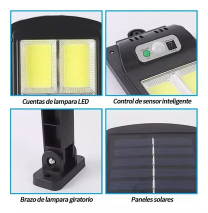 Lampara Led Solar Suburbana Exterior Luminaria - Metacompras