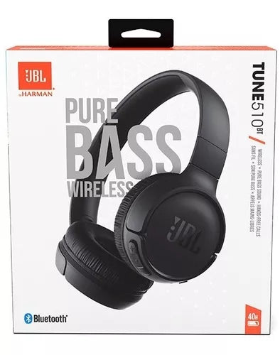 Audífonos inalámbricos JBL Tune 510BT JBLT510BT negro - Metacompras