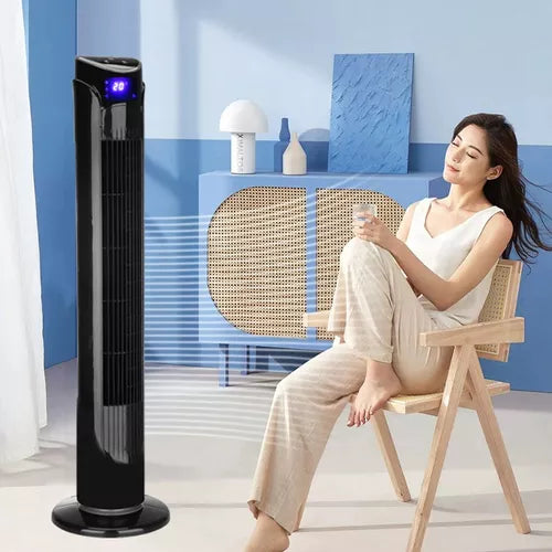 Ventilador de Torre Silencioso con 3 Velocidades y Temporizador - Metacompras