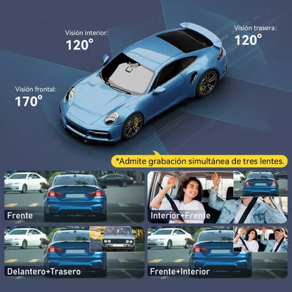 Cámara para Automóvil 1080p FHD con Detección de Movimiento y Grabación en Bucles