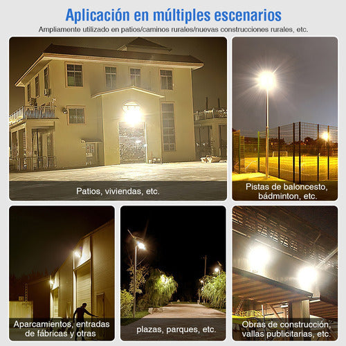 Lámpara LED Solar 300W para Alumbrado Público - Resistente al Agua y Control Remoto - Metacompras