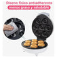 Máquina de Donas 1200W para Desayuno en Casa - Fácil y Rápida de Usar