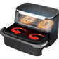 Freidora de aire Ninja Flexbasket 7 en 1 Megazone 11 Qt color negro 1690w 127v