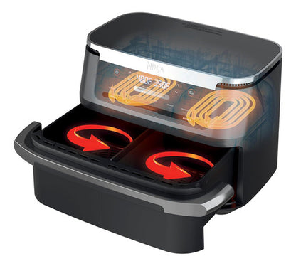 Freidora de Aire Ninja Flexbasket 7 en 1, 11 Qt, Cocina Saludable y Rápida