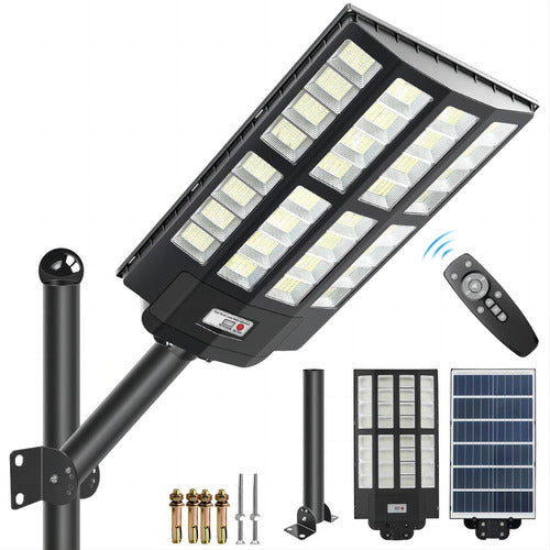Luz LED Solar Exterior de 1800W - Iluminación Brillante y Eficiente con Sensor Automático - Metacompras