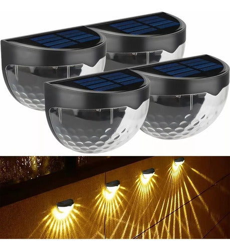 Eco-Friendly LED Solar Garden Light - 4-Piece Pack