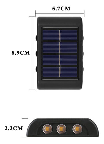 2pcs De Lámparas Luz Solares Led Para El Jardín De Exterior