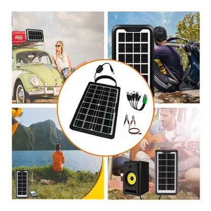 Cargador Panel Solar Portátil 15W 6-16V USB - Metacompras