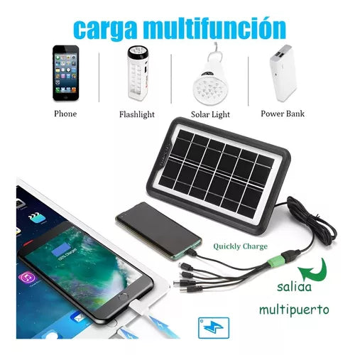 Panel Solar Cargador Portatil 3w Celular Usb - Metacompras