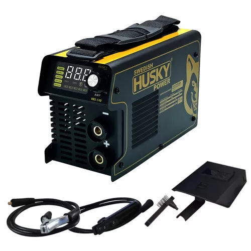 Soldadora inverter Swedish Husky Power HKS-140 negra y amarilla 60Hz 110V/220V - Metacompras