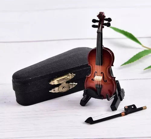 Mini Violín De Colección Decoración Regalo Miniatura Arte - Metacompras