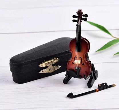 Mini Violín De Colección Decoración Regalo Miniatura Arte - Metacompras