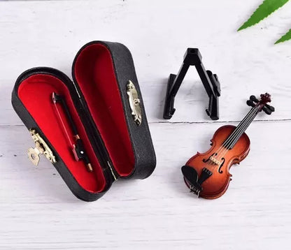 Mini Violín De Colección Decoración Regalo Miniatura Arte - Metacompras
