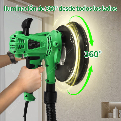 Lijadora De Pared Seca Orbital Pulidora 1500w 215mm Shawty