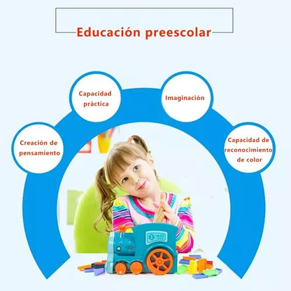 Juego Para Niños Tren Dominó Usher Vehículos De Juguete - Metacompras