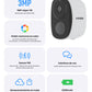 Cámara Seguridad Wifi Hd Exterior 3mp Con Batería Recargable