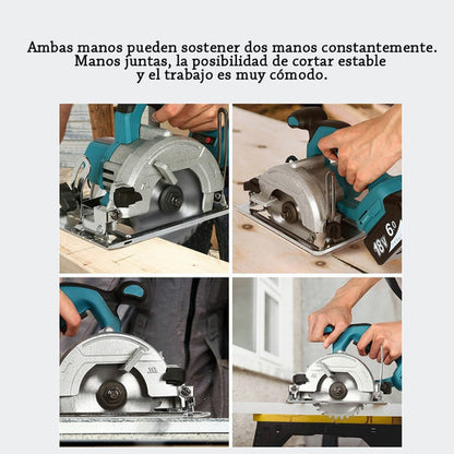 Sierra Circular Eléctrica Recargable 1500W - Portátil y de Corte Preciso - Metacompras