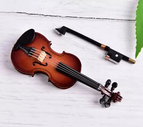 Mini Violín De Colección Decoración Regalo Miniatura Arte - Metacompras