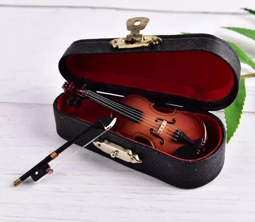 Mini Violín De Colección Decoración Regalo Miniatura Arte - Metacompras