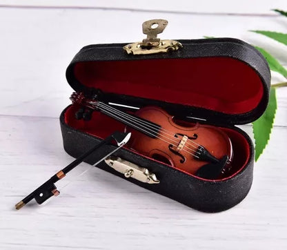 Mini Violín De Colección Decoración Regalo Miniatura Arte - Metacompras