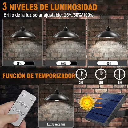 Lámpara Solar Exterior Impermeable - Metacompras