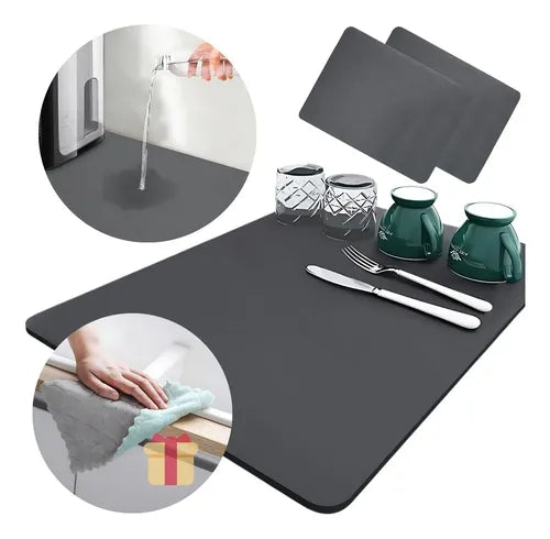 Tapetes Escurridores Absorbentes de Trastes con Secado Rápido - Pack de 2