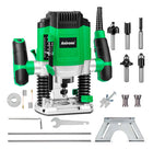 Router Anirona 1400W 1-3/4 Hp con 7 Velocidades Ajustables para Corte Preciso