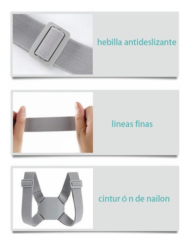 Corrector de Postura Ergonómico con Recordatorio Inteligente de Vibración
