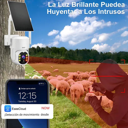 Cámara de Seguridad Wireless G2007 para Exteriores con SIM 4G - Metacompras