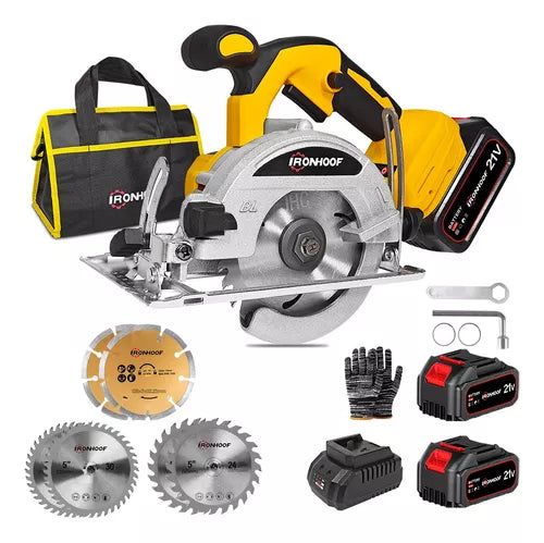 Sierra Circular Eléctrica Inalámbrica de 5" - Potente y Precisa para Cortes Versátiles - Metacompras