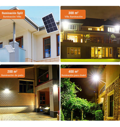 Lámpara LED Solar 300W para Alumbrado Público - Resistente al Agua y Control Remoto