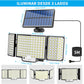 Lámpara Solar LED para Exterior con Sensor de Movimiento y Carga Rápida - 328 Leds