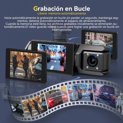 Cámara para Automóvil 1080p FHD con Detección de Movimiento y Grabación en Bucles