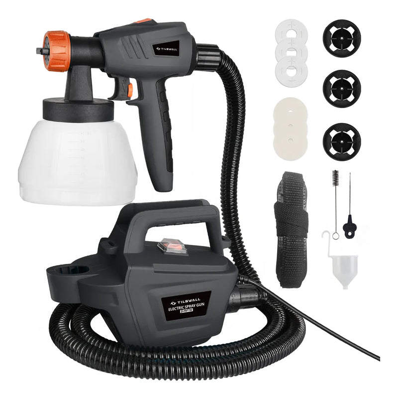 Pistola Para Pintar Eléctrica 800W con Recipiente de 1300ml Ideal para Proyectos - Metacompras