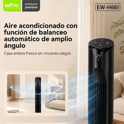 Silent Tower Fan with 3 Speeds and Timer Ideal for Home