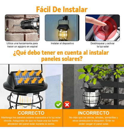 Lámpara Solar de Pared Exterior con Sensor de Movimiento - 2 Piezas - Metacompras