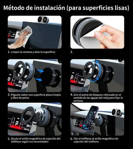 Soporte Magnético Ajustable 360° para Teléfono Celular en Coche