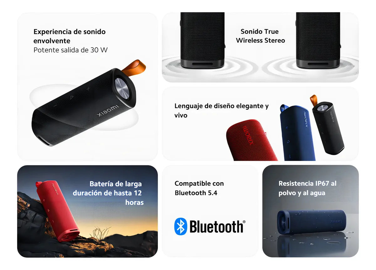 Bocina Portátil Bluetooth Mdz-38-db para Exterior Color Negro - Metacompras