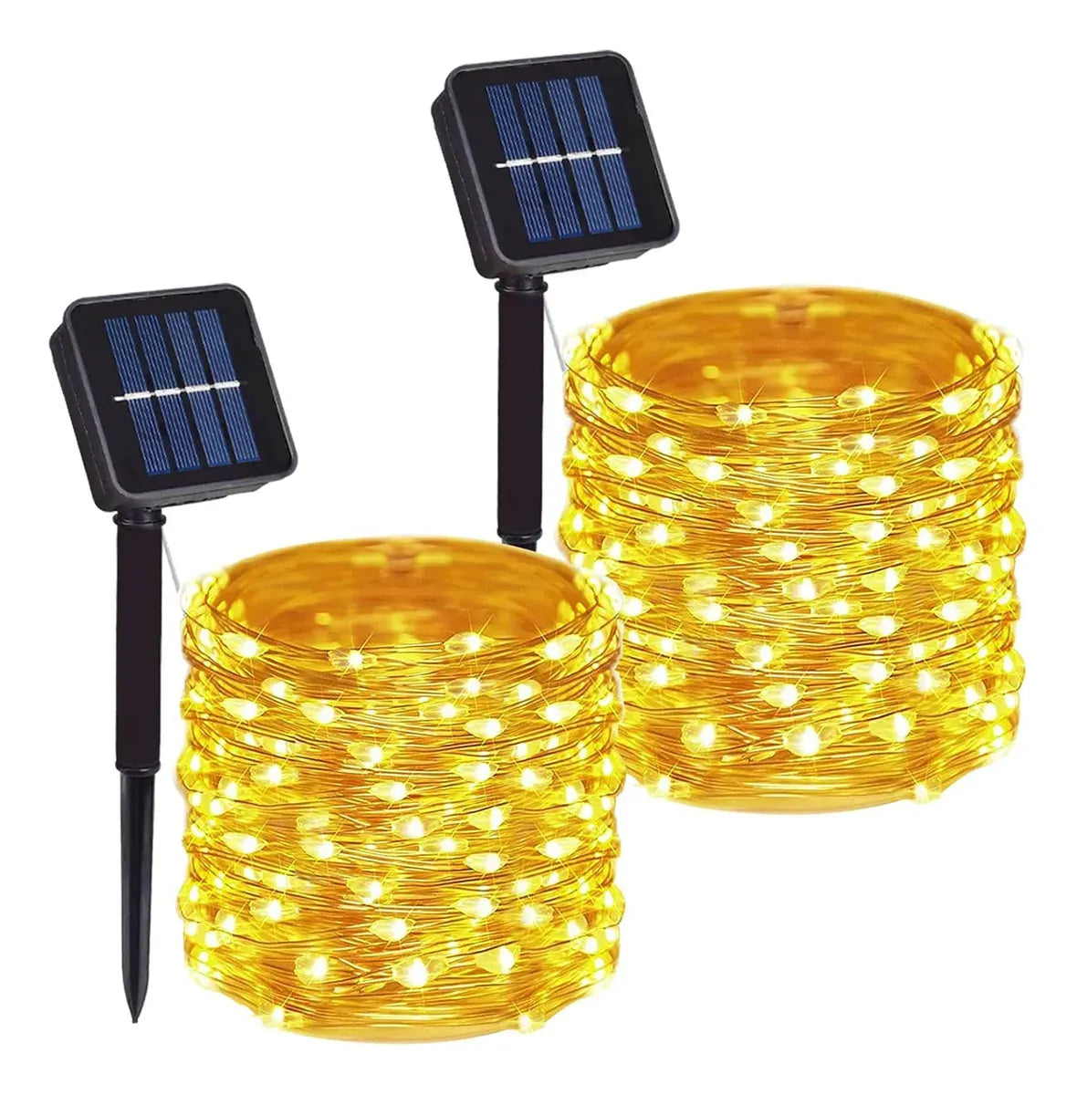 Luces Solares LED 44m 400 LED Blanco Cálido para Exterior e Interior - Metacompras