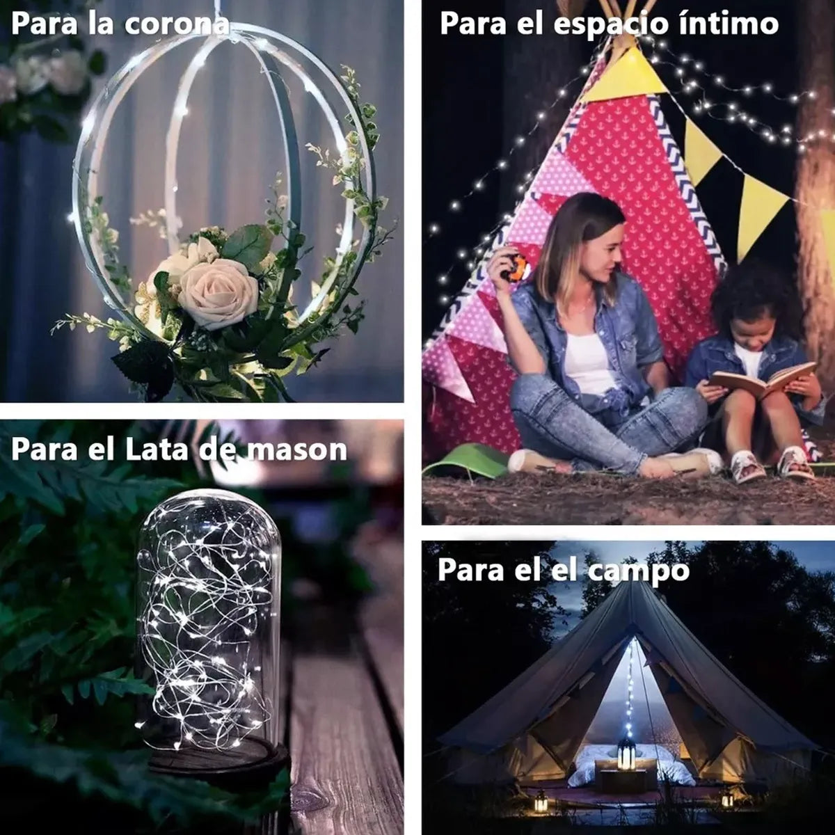 Guirnalda de Luces Solares para Exterior - Decoración Navideña Ideal - Metacompras